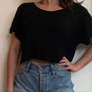 Black crop top